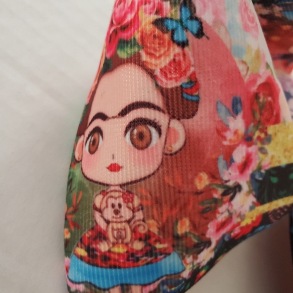 Frieda Kahlo Hair Bow Colorful Ribbon Colorful Artistic  Famous Women - Picture 3 of 8